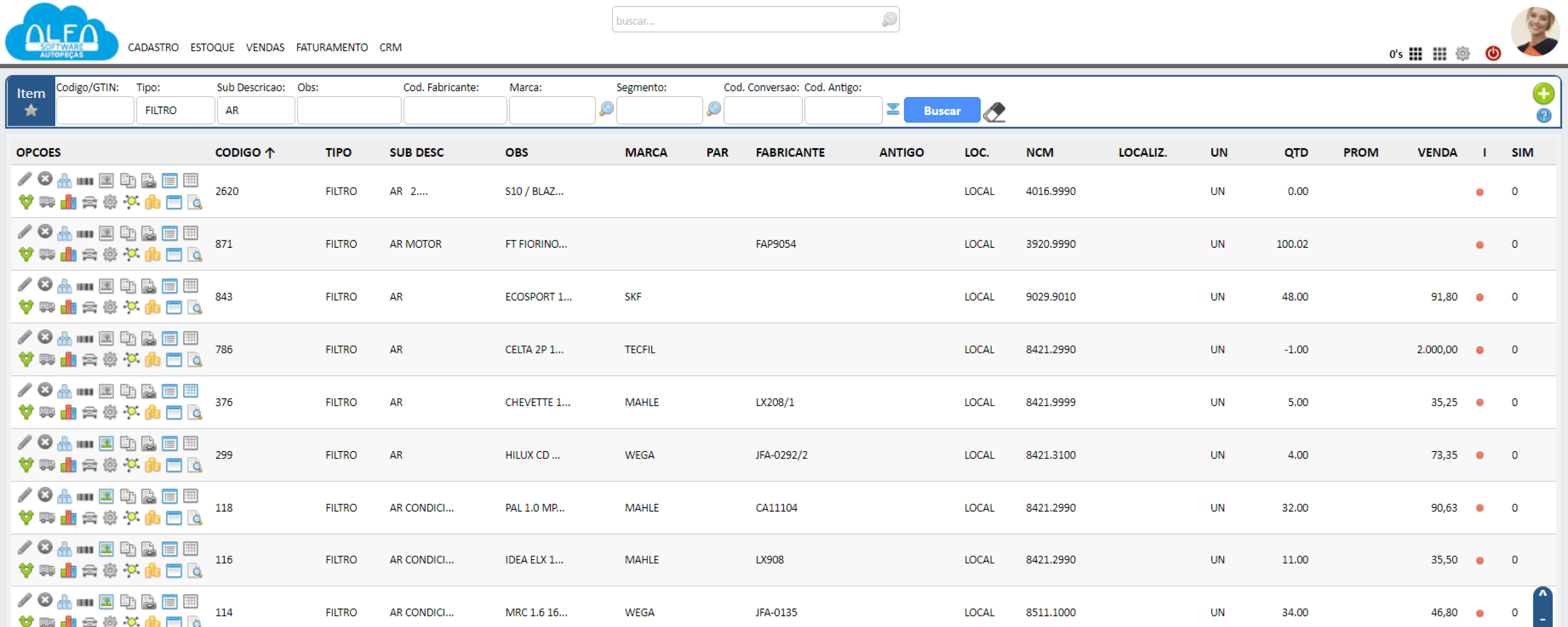 imagens dos modulos, conteudo do site, cotacoes em um clique, vendas rapidas e relatorios